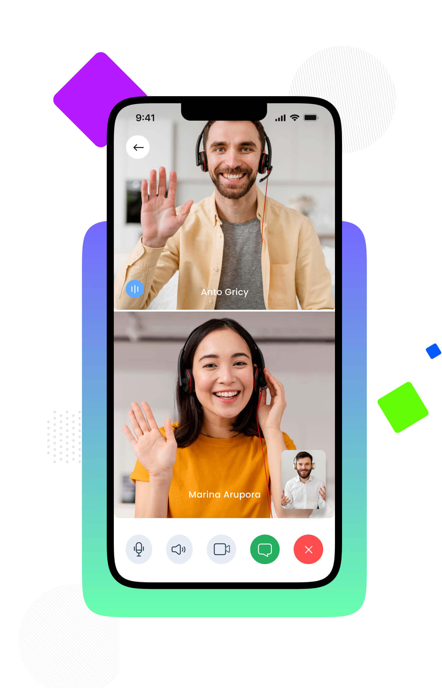 Group Video Call/Audio Call or social media application development